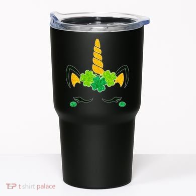 St Patrick's Day Lucky Unicorn Tumbler