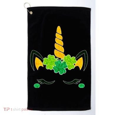 St Patrick's Day Lucky Unicorn Golf Towel