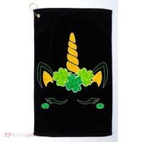 St Patrick's Day Lucky Unicorn Golf Towel thumb 0