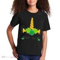 St Patrick's Day Lucky Unicorn Kids T-Shirt thumb 2