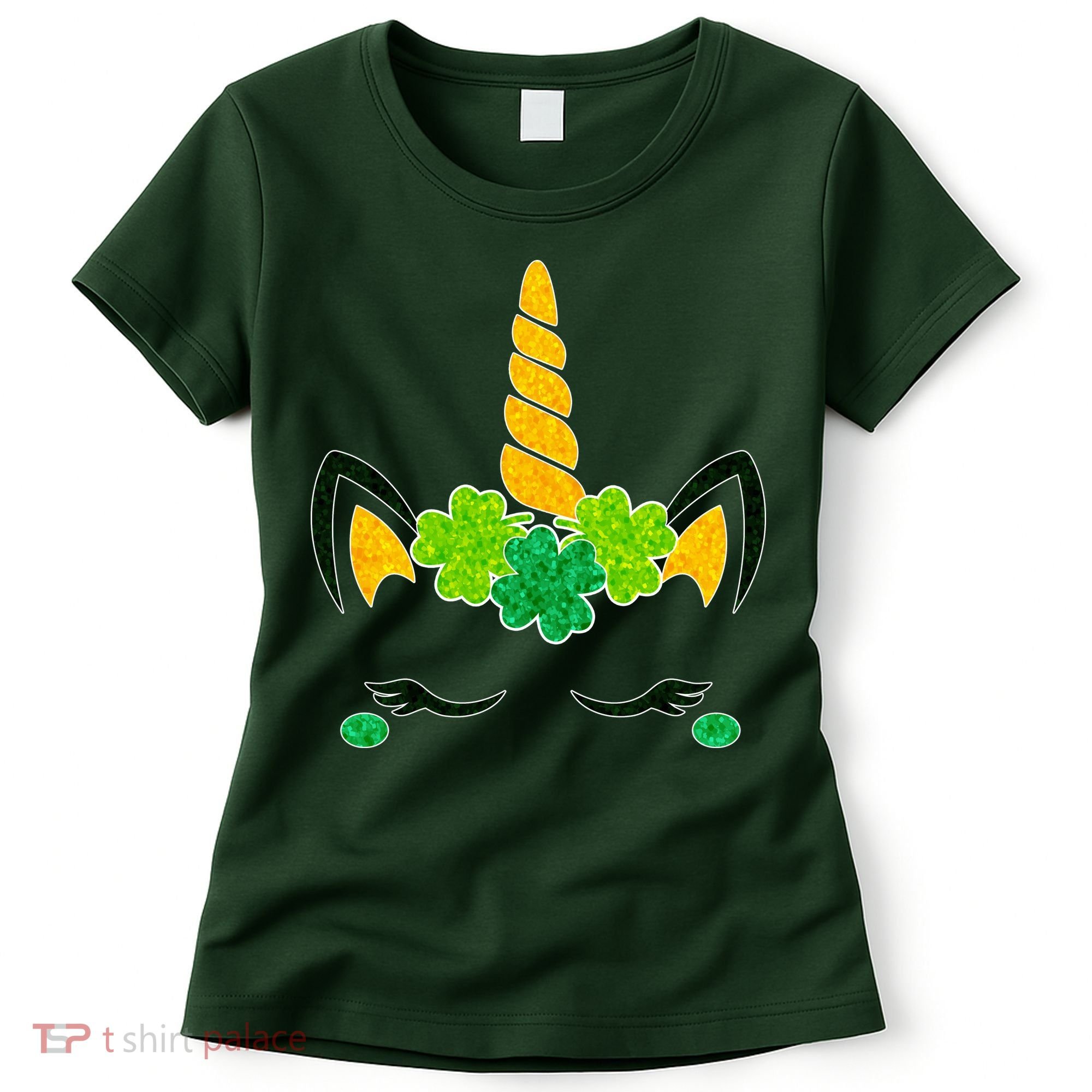 St Patrick's Day Lucky Unicorn Women's T-Shirt