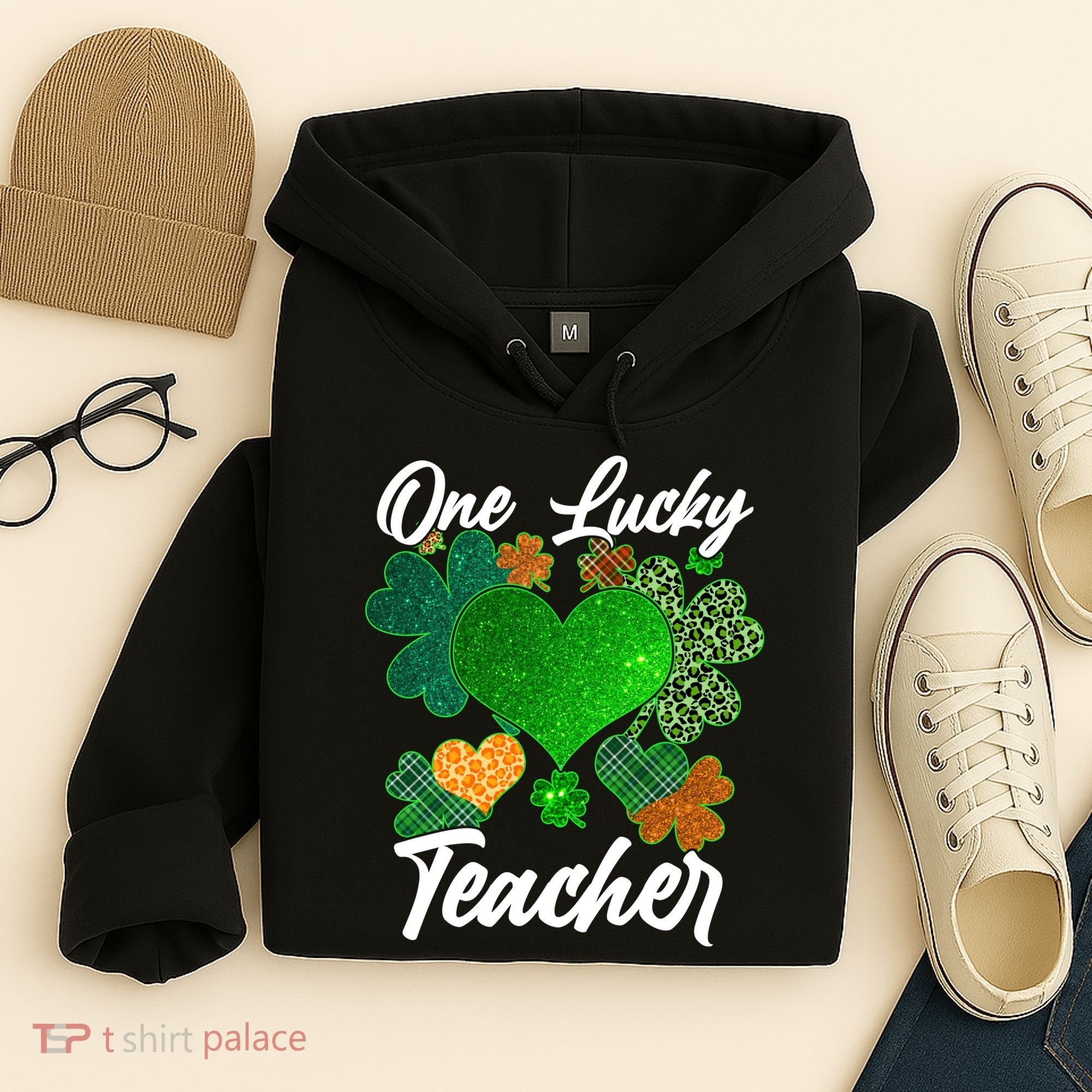 St Patrick's Day One Lucky Teacher Hoodie