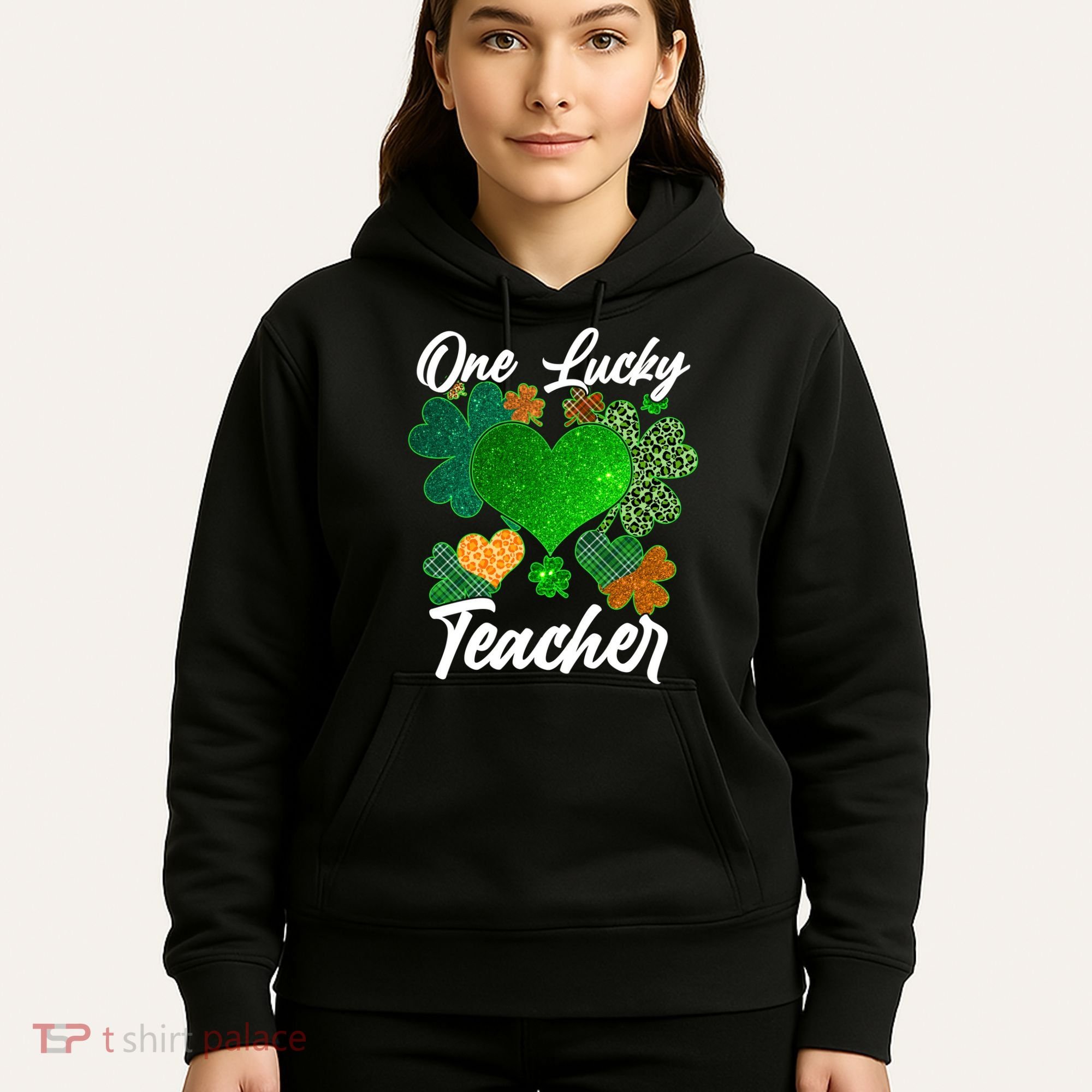 St Patrick's Day One Lucky Teacher Hoodie