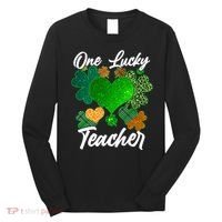 St Patrick's Day One Lucky Teacher Long Sleeve Shirt thumb 0