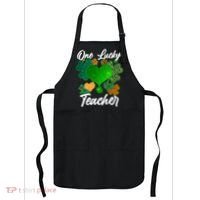 St Patrick's Day One Lucky Teacher Apron thumb 0