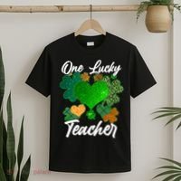 St Patrick's Day One Lucky Teacher T-Shirt thumb 2