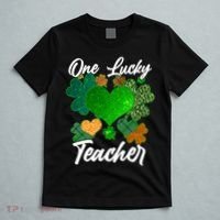 St Patrick's Day One Lucky Teacher T-Shirt thumb 5