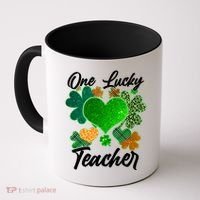 St Patrick's Day One Lucky Teacher Coffee Mug thumb 0
