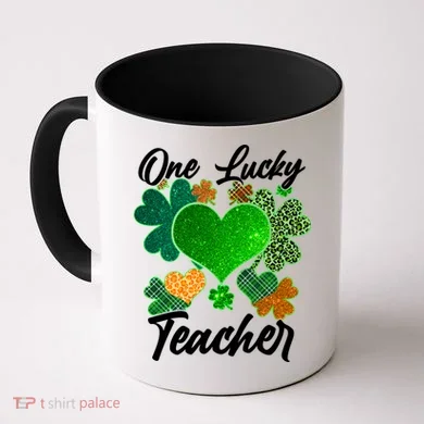 St Patrick's Day One Lucky Teacher Coffee Mug
