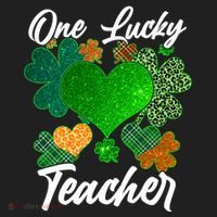 St Patrick's Day One Lucky Teacher Beanie thumb 2