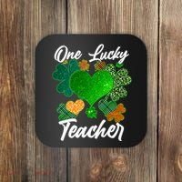 St Patrick's Day One Lucky Teacher Coaster thumb 0