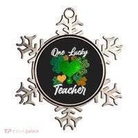 St Patrick's Day One Lucky Teacher Ornament thumb 0