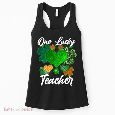 St Patrick's Day One Lucky Teacher Women's Tank Top