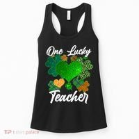 St Patrick's Day One Lucky Teacher Women's Tank Top thumb 0