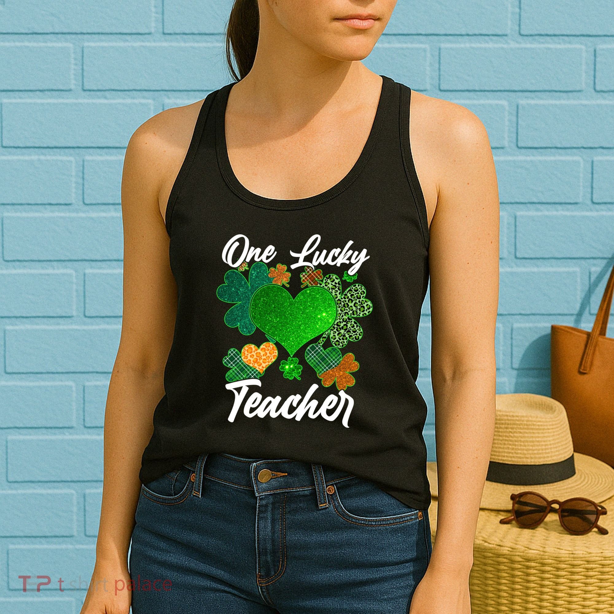 St Patrick's Day One Lucky Teacher Women's Tank Top