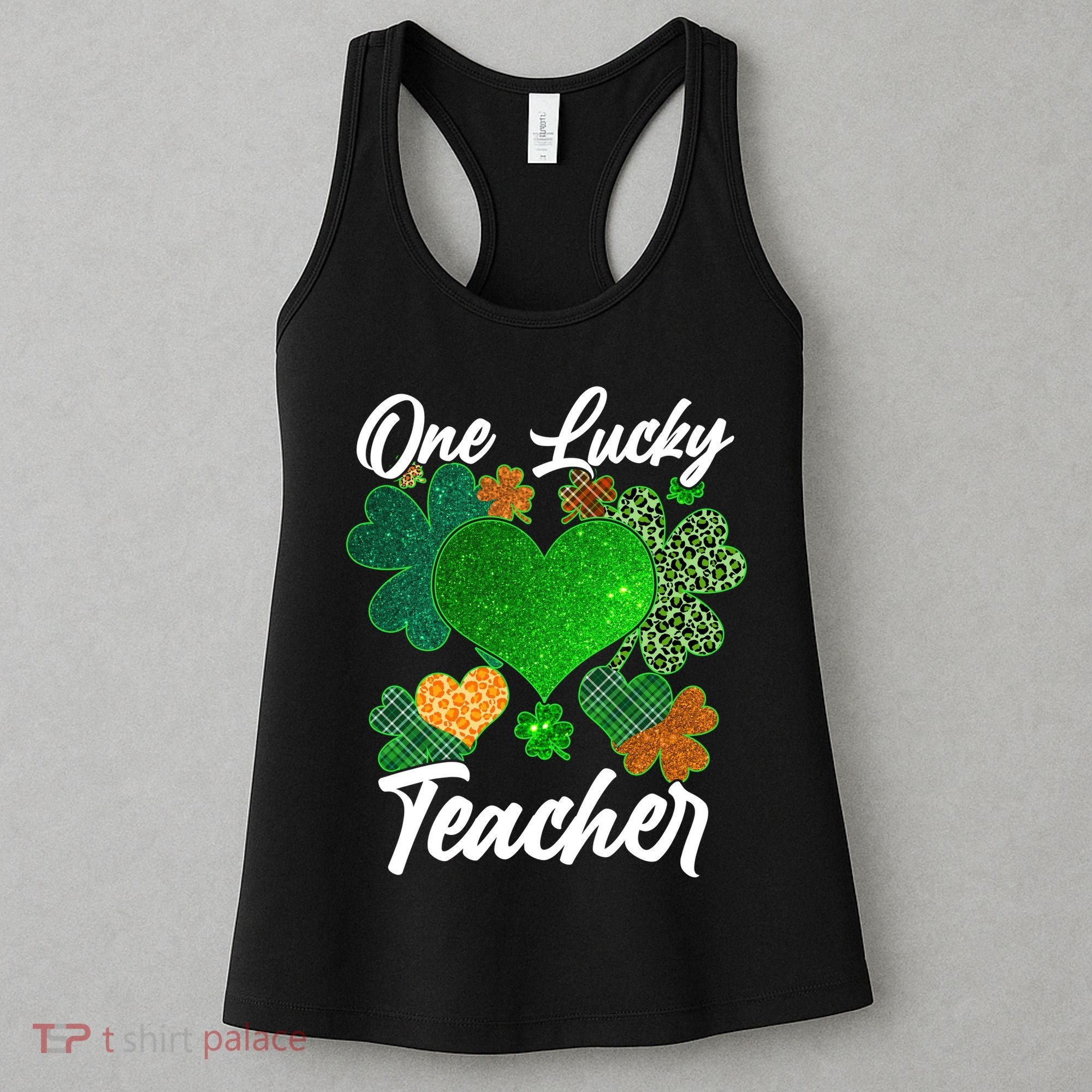 St Patrick's Day One Lucky Teacher Women's Tank Top