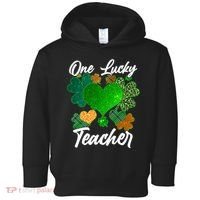 St Patrick's Day One Lucky Teacher Toddler Hoodie thumb 0