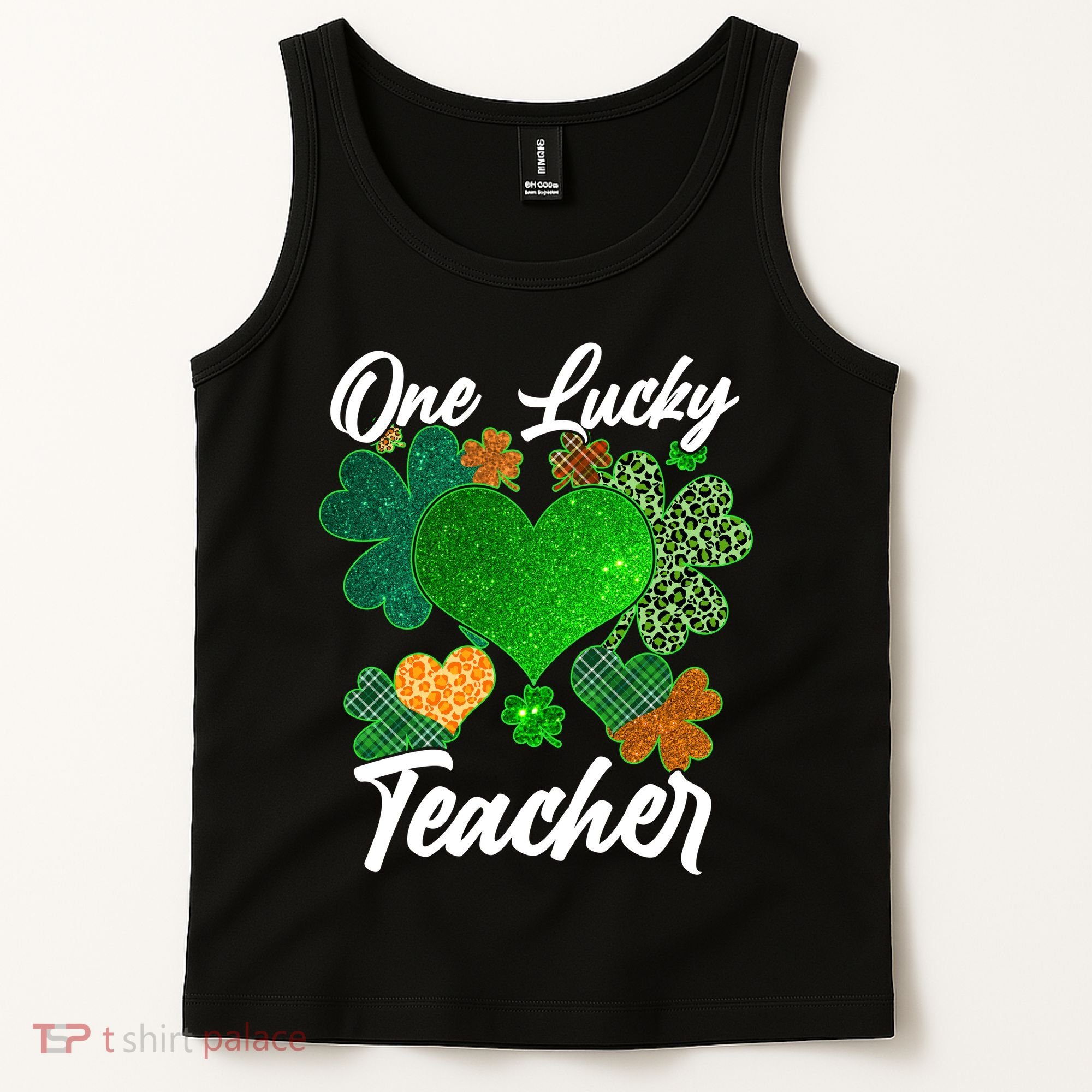 St Patrick's Day One Lucky Teacher Tank Top