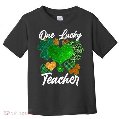 St Patrick's Day One Lucky Teacher Toddler T-Shirt