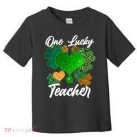 St Patrick's Day One Lucky Teacher Toddler T-Shirt thumb 0