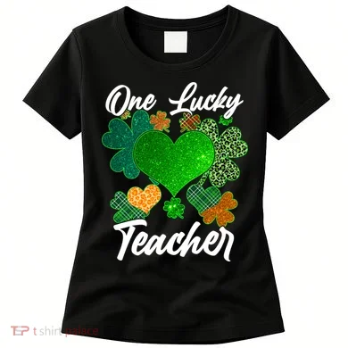 St Patrick's Day One Lucky Teacher Women's T-Shirt