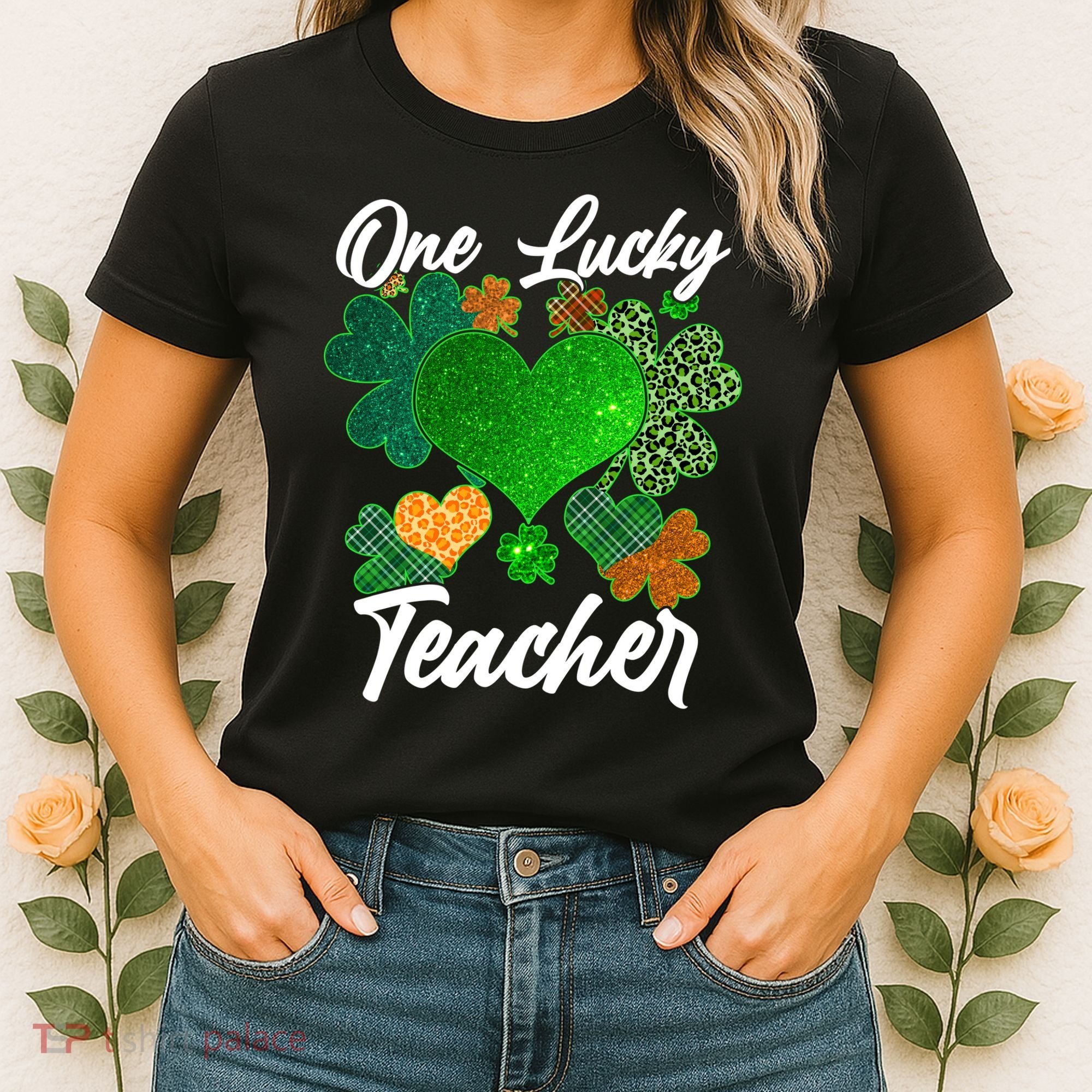 St Patrick's Day One Lucky Teacher Women's T-Shirt