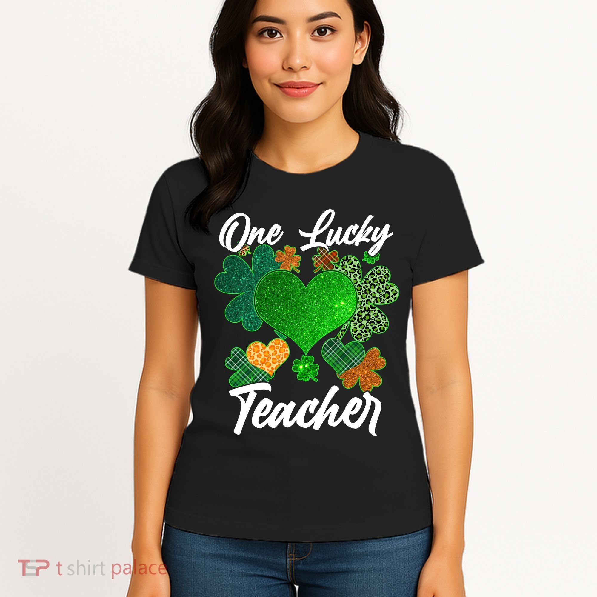 St Patrick's Day One Lucky Teacher Women's T-Shirt