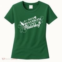 St Patrick's Day Prone To Shenanigans And Malarkey Women's T-Shirt thumb 0
