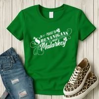 St Patrick's Day Prone To Shenanigans And Malarkey Women's T-Shirt thumb 3