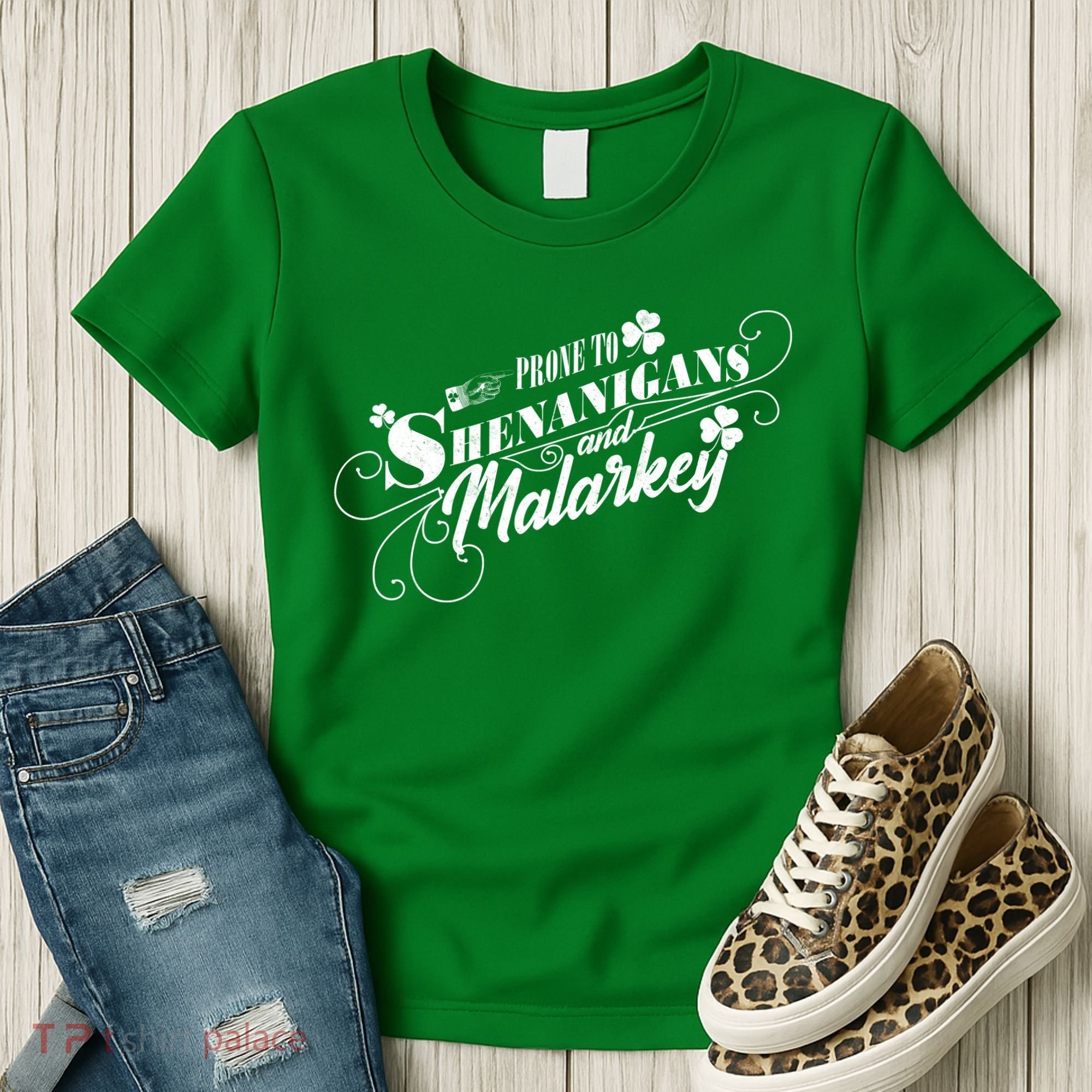 St Patrick's Day Prone To Shenanigans And Malarkey Women's T-Shirt