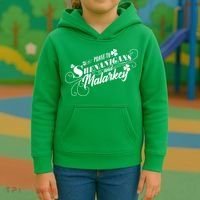 St Patrick's Day Prone To Shenanigans And Malarkey Kids Hoodie thumb 3