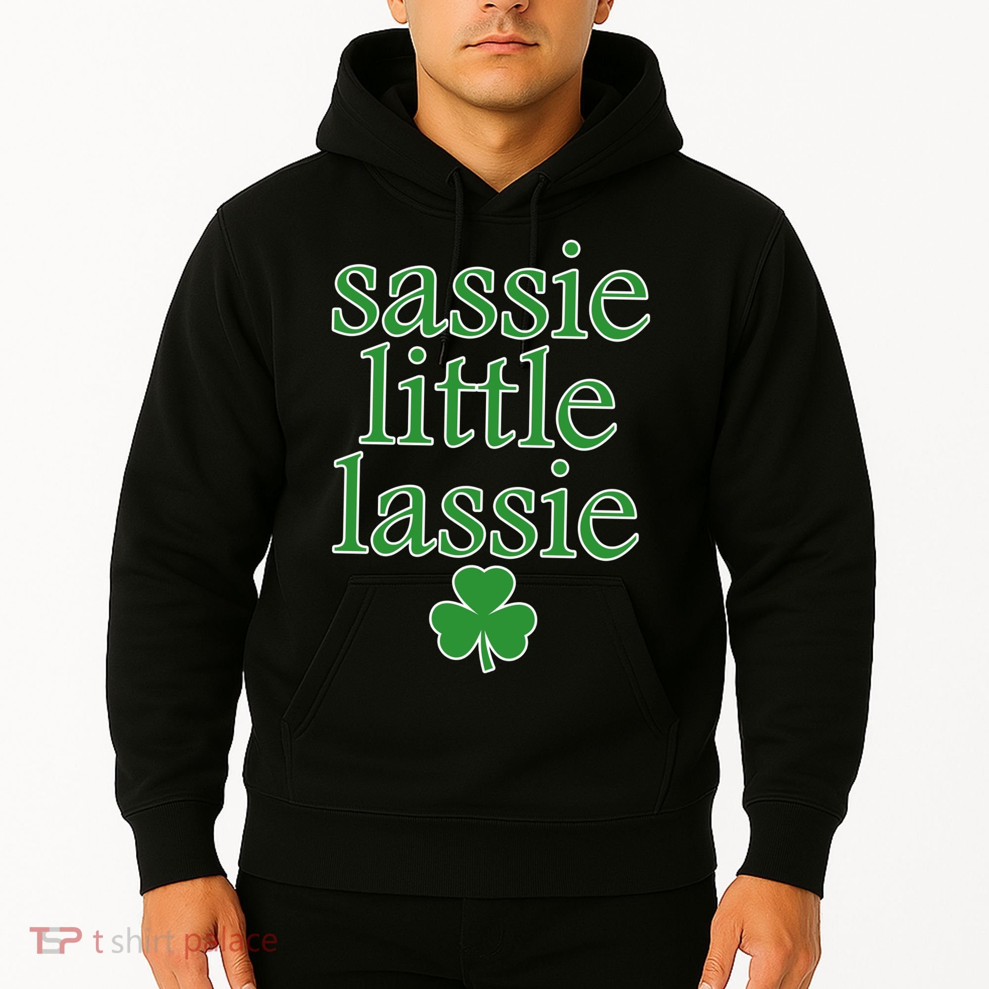 St Patrick's Day Sassie Little Lassie  Hoodie