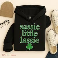 St Patrick's Day Sassie Little Lassie  Hoodie thumb 4