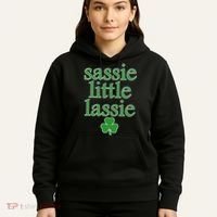 St Patrick's Day Sassie Little Lassie  Hoodie thumb 5