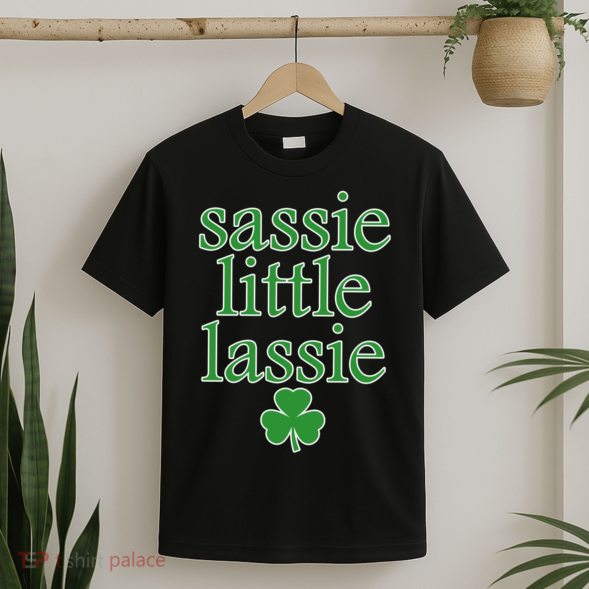 St Patrick's Day Sassie Little Lassie  T-Shirt