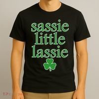 St Patrick's Day Sassie Little Lassie  T-Shirt thumb 3