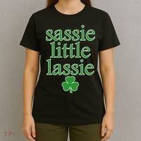 St Patrick's Day Sassie Little Lassie  T-Shirt thumb 4