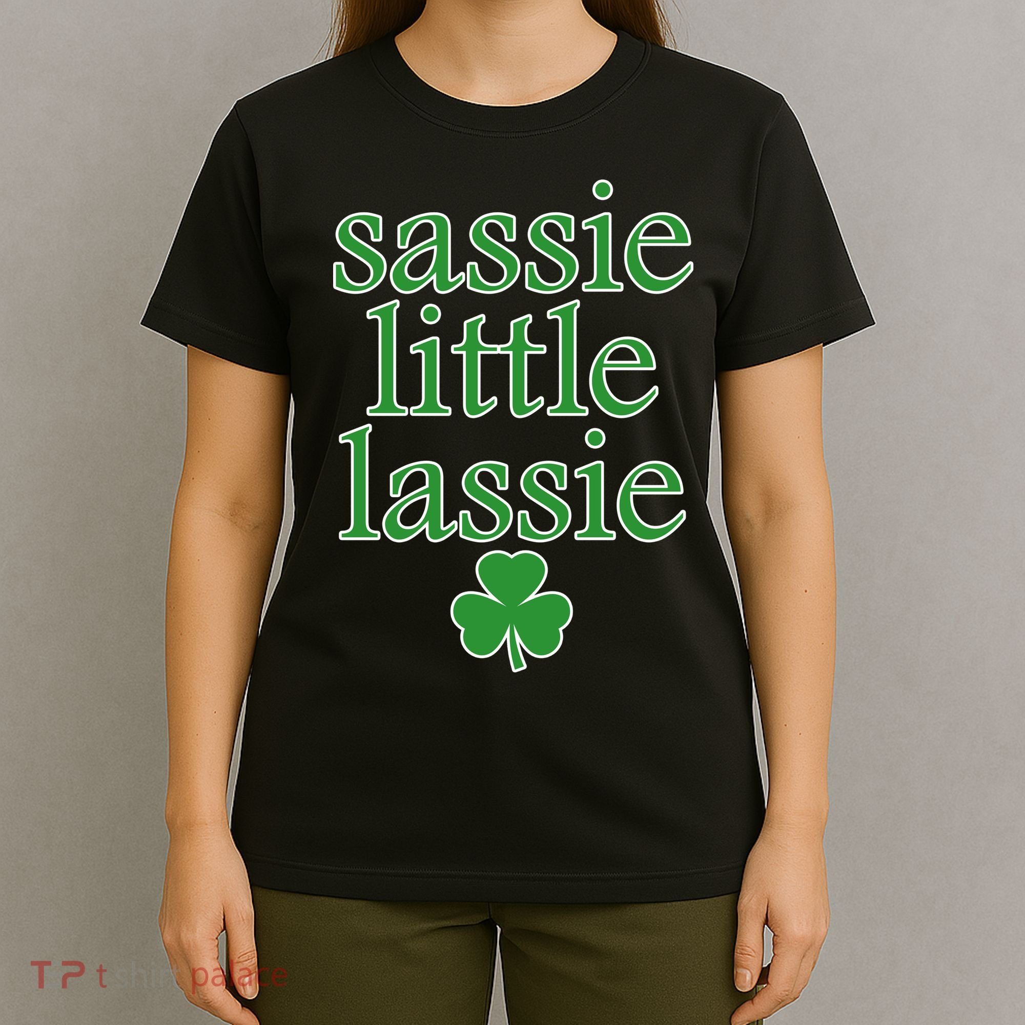 St Patrick's Day Sassie Little Lassie  T-Shirt