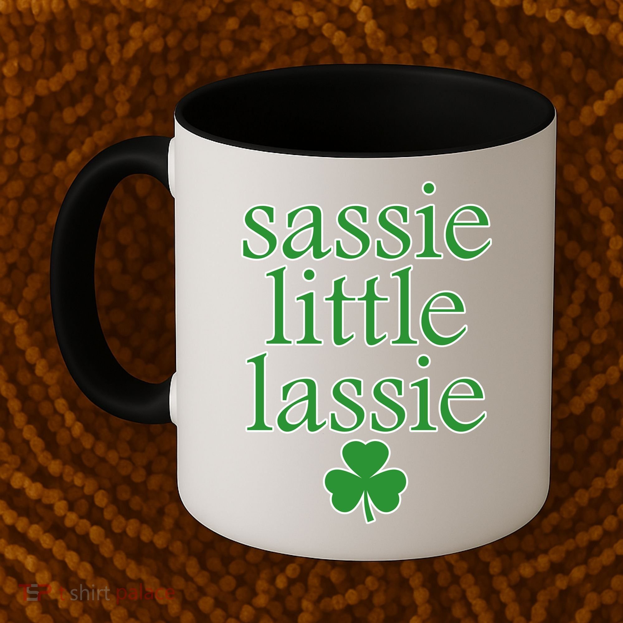 St Patrick's Day Sassie Little Lassie  Coffee Mug