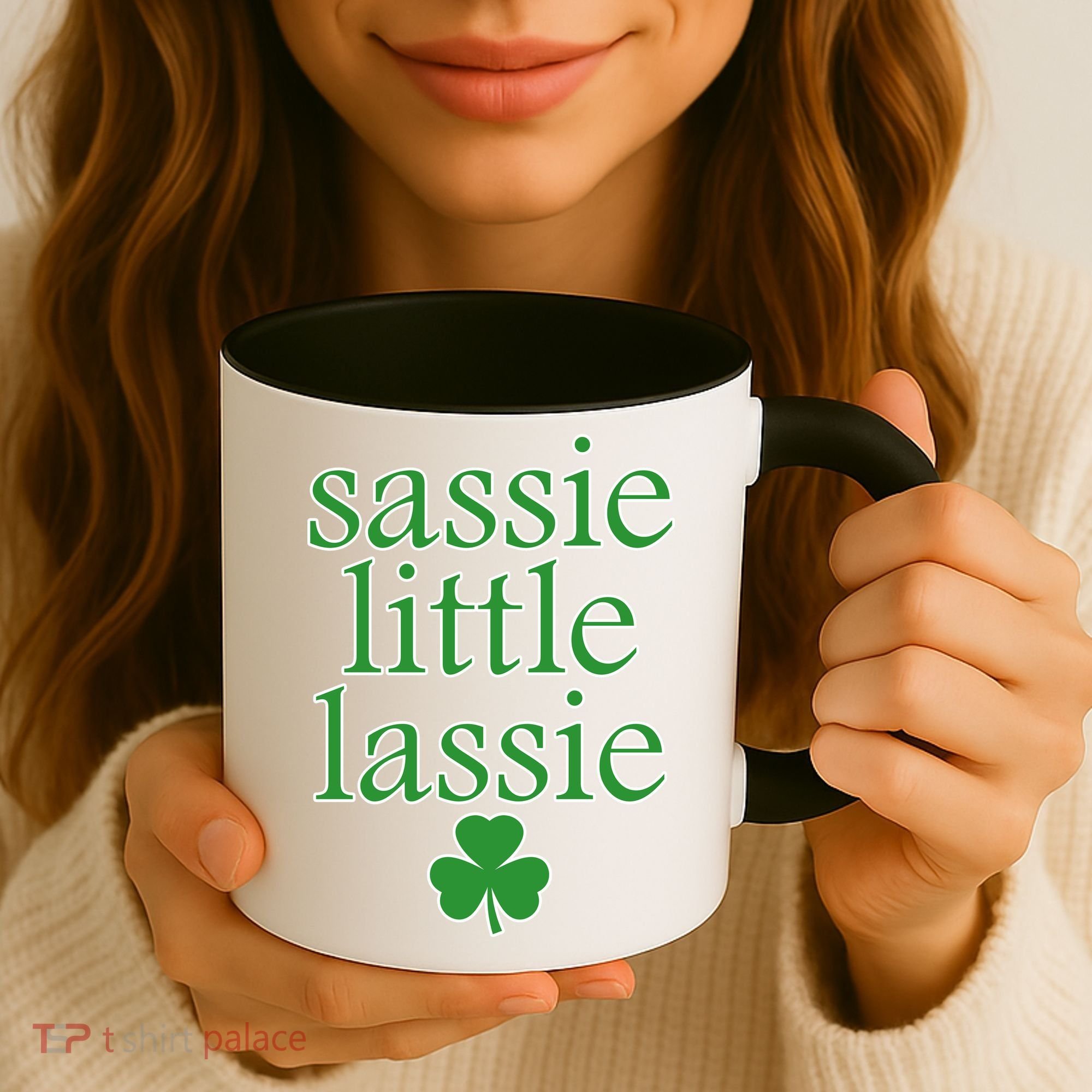 St Patrick's Day Sassie Little Lassie  Coffee Mug