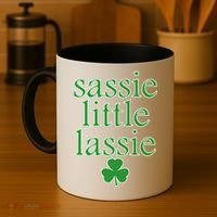 St Patrick's Day Sassie Little Lassie  Coffee Mug thumb 4