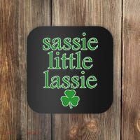 St Patrick's Day Sassie Little Lassie  Coaster thumb 0