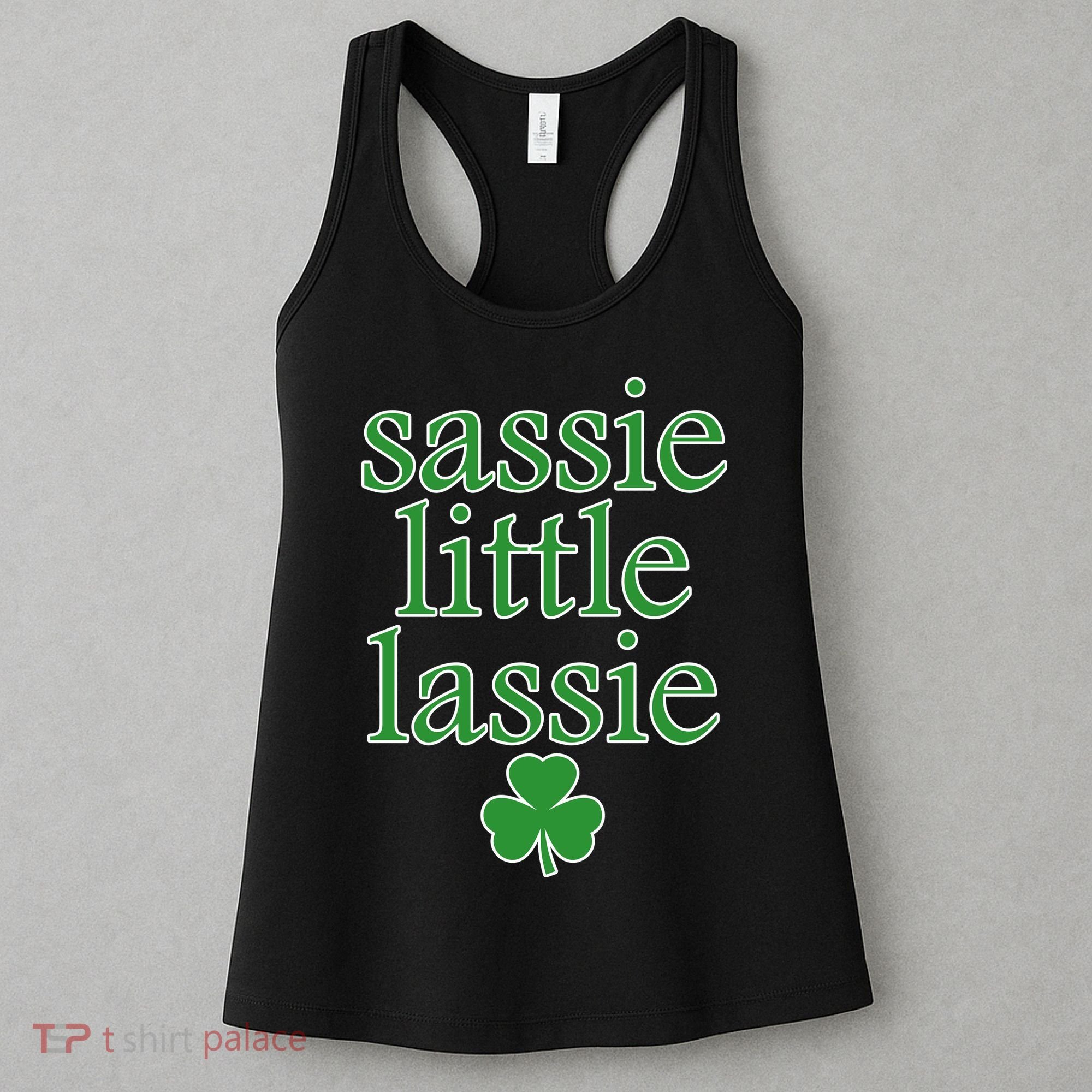 St Patrick's Day Sassie Little Lassie  Women's Tank Top
