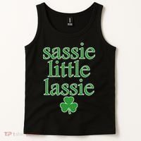 St Patrick's Day Sassie Little Lassie  Tank Top thumb 2