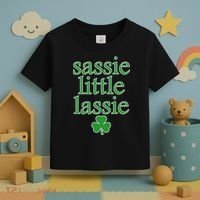 St Patrick's Day Sassie Little Lassie  Toddler T-Shirt thumb 3