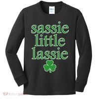 St Patrick's Day Sassie Little Lassie  Kids Long Sleeve Shirt thumb 0