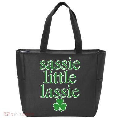 St Patrick's Day Sassie Little Lassie  Tote Bag