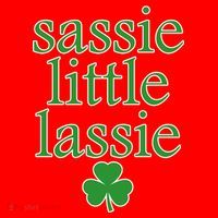 St Patrick's Day Sassie Little Lassie  Santa Hat thumb 1