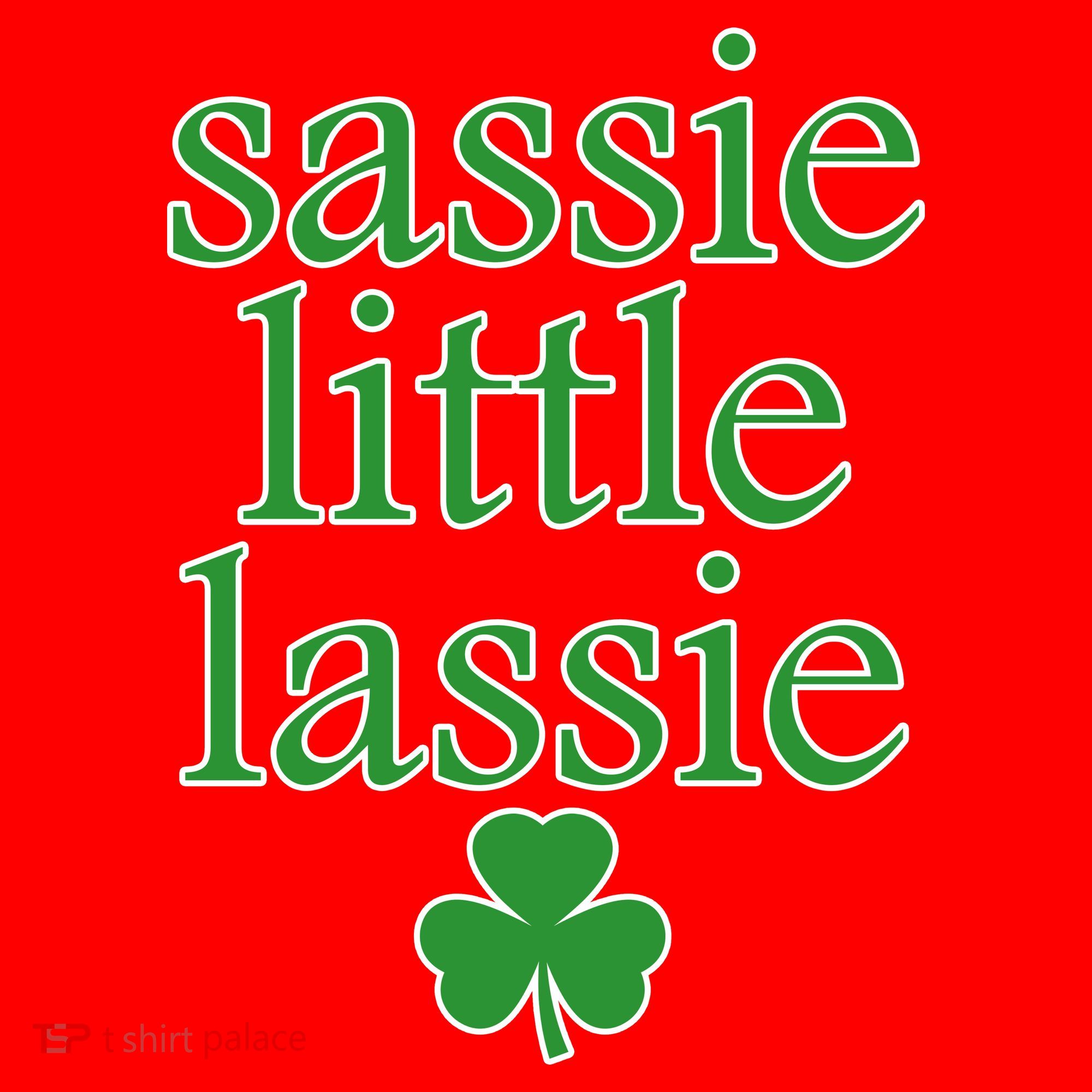 St Patrick's Day Sassie Little Lassie  Santa Hat