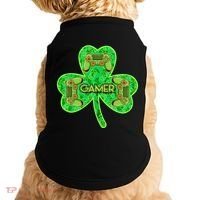 St Patrick's Day Shamrock Gamer Doggie Tank thumb 0